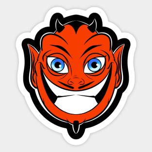 Smiling Devil Sticker